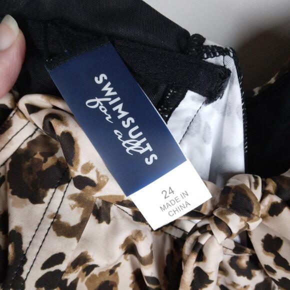 Swimsuit for All Leopard Tankini size 24 - Picture 5 of 7